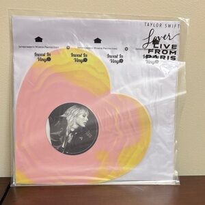 Taylor Swift - Lover (Live From Paris) Heart Shaped Vinyl LLFP Record